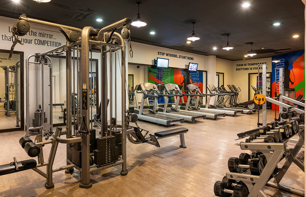 well equipped gym at palmar beach resort