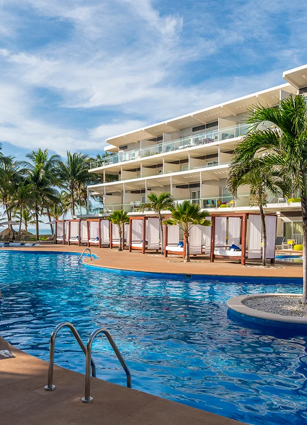 pool area at palmar beach resort riviera maya